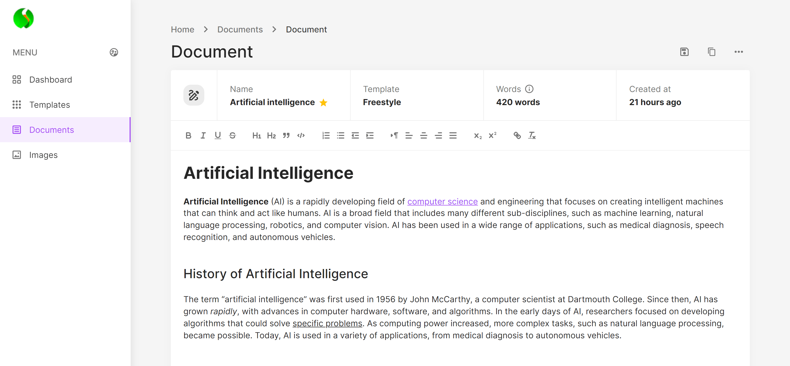 AI Contents